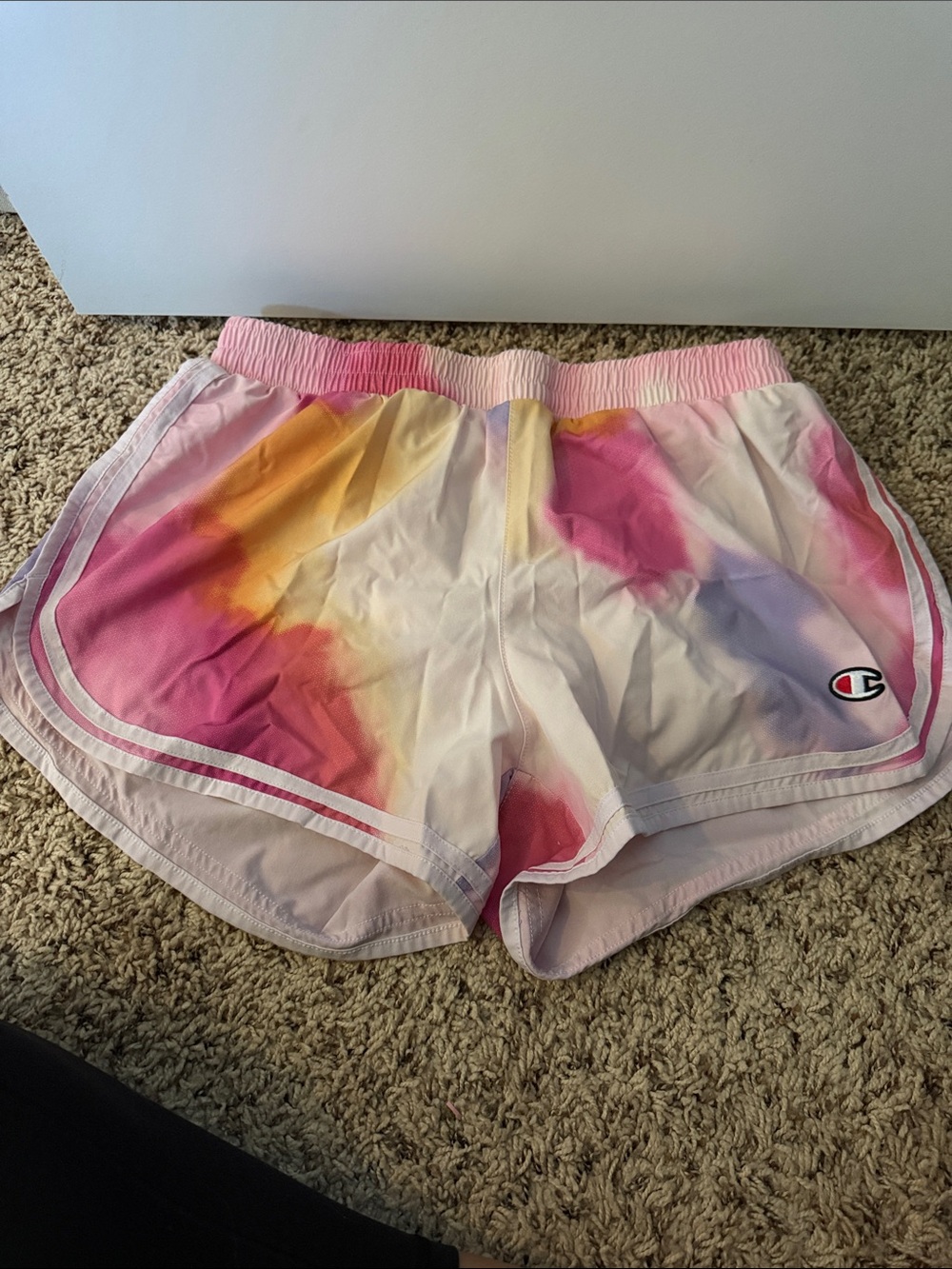 Champion Women’s Tie-Dye Athletic Shorts - Pink, Yellow, Purple